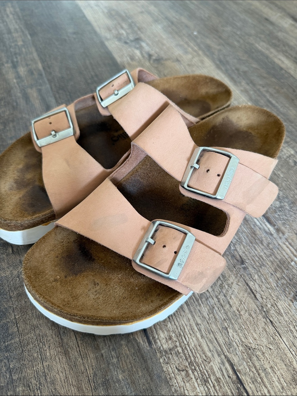 Papillio by Birkenstock EU40 (US 9) platform soft pink slip on sandal - Picture 11 of 12